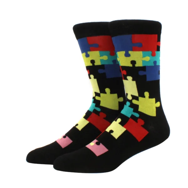 2024 New Hiphop Cotton Men Socks Harajuku Happy Funny animal Flamingo penguin chili Dress Socks for Male Wedding Christmas Gift - Image 11