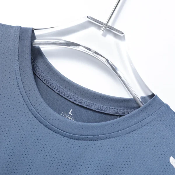 CHRLCK Men's Running Quick Drying T-shirts Breathable Hiking Fishing Tees Soft Elasticity Outdoor Sports Short Shirt Summer - Image 4