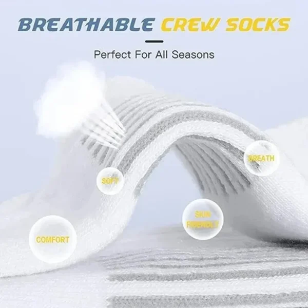 6/12 Pairs Men's Outdoor Gym Socks High Quality Comfortable Soft Ground-Gripping Football Large Size New Style - Image 10