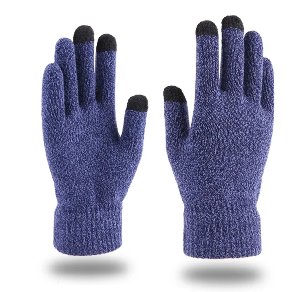 New Winter Men Knitted Gloves Touchscreen High Quality Male Mitten Thicken Warm Wool Cashmere Solid Women Business Gloves Autumn - Image 4