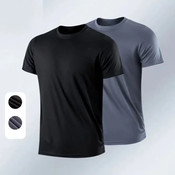 Quick-drying Round Neck Sport T-shirt Gym Fitness Shirt Trainer Running T-shirt Men Breathable Sportswear Костюм Женский Летний