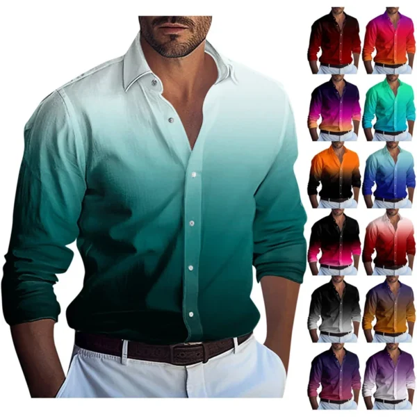 Men's casual shirt series red white black new designer casual wear soft comfortable fashion autumn and winter S-5XL - Image 2