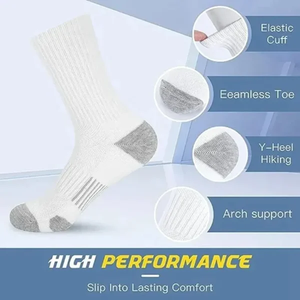 6/12 Pairs Men's Outdoor Gym Socks High Quality Comfortable Soft Ground-Gripping Football Large Size New Style - Image 13