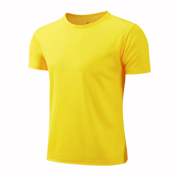 Quick-drying Round Neck Sport T-shirt Gym Fitness Shirt Trainer Running T-shirt Men Breathable Sportswear Костюм Женский Летний - Image 4