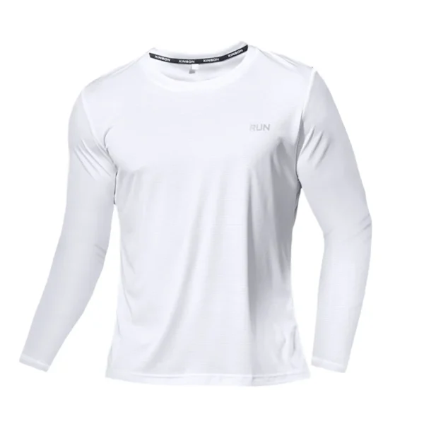 Quick Dry Clothes Men's Long Sleeve T-Shirt Breathable Sweat Absorption Fast Dry T Running Sports Top Outdoor Climbing Clothing