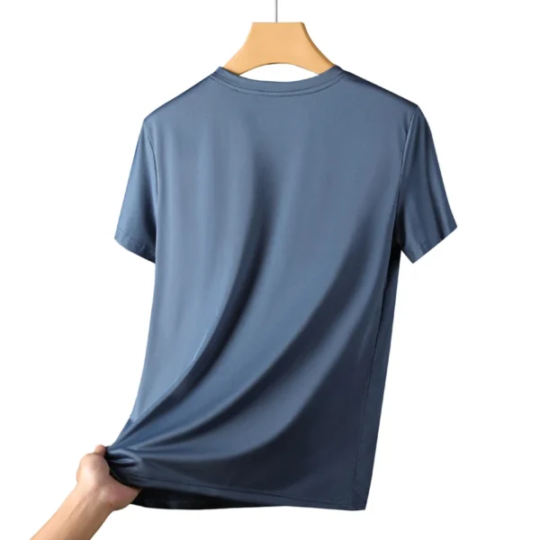 CHRLCK Men's Running Quick Drying T-shirts Breathable Hiking Fishing Tees Soft Elasticity Outdoor Sports Short Shirt Summer - Image 6