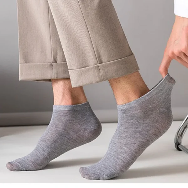 3/5/8 Pairs Women/Men Boat Socks Invisible Low Cut Silicone Non-slip Summer No-show Ankle Socks Solid Color Casual Breathable - Image 3