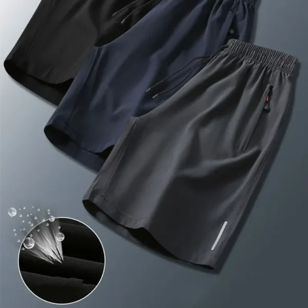 Summer Men Shorts Ice Silk Running Gym Sport Shorts Quick Dry Breathable Beach Short Pant Fitness Jogging Cool Casual Sportswear - Image 5