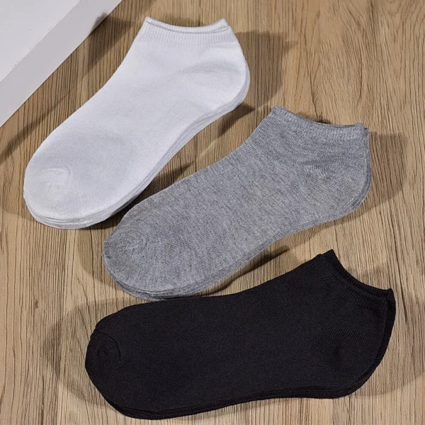 3/5/8 Pairs Women/Men Boat Socks Invisible Low Cut Silicone Non-slip Summer No-show Ankle Socks Solid Color Casual Breathable - Image 5