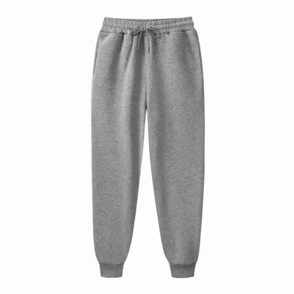 Men's Sweatpants Spring Autumn Fleece Pants Sport Long Pants Casual Drawstring Pockets Trousers Oversize Sweatpants For Men - Image 4